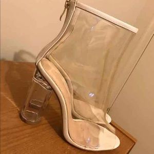 Clear Lola Shoetique Boot Heels